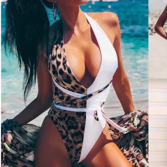 LAST 1 !! NEW & UNIQUE💕😜LEOPARD PRINT 🥰 1 PIECE - Picture 3 of 8